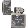 Zippo Armor 29666 Black Ice — орнамент «туз пик»